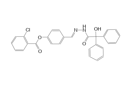 benzeneacetic acid, alpha-hydroxy-alpha-phenyl-, 2-[(E)-[4-[(2-chlorobenzoyl)oxy]phenyl]methylidene]hydrazide