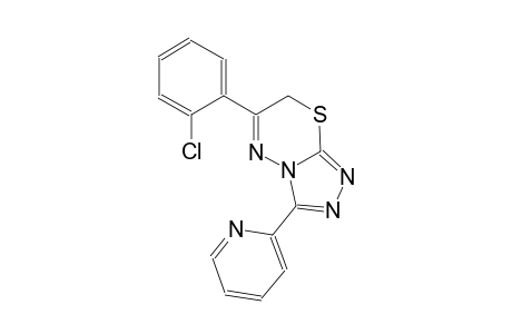 6-(2-chlorophenyl)-3-(2-pyridinyl)-7H-[1,2,4]triazolo[3,4-b][1,3,4]thiadiazine