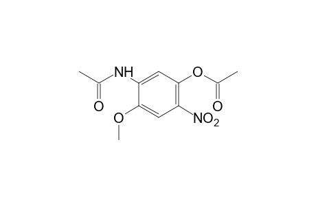 acetic acid, ester with 5'-hydroxy-2'-methoxy-4'-nitroacetanilide