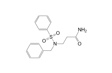 3-[benzyl(phenylsulfonyl)amino]propanamide