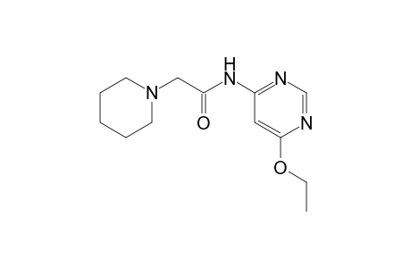 6-ethoxy-2-methyl-4-(2-piperidinoacetamido)pyrimidine