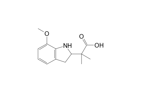 2-(7-methoxy-2,3-dihydro-1H-indol-2-yl)-2-methylpropanoic acid