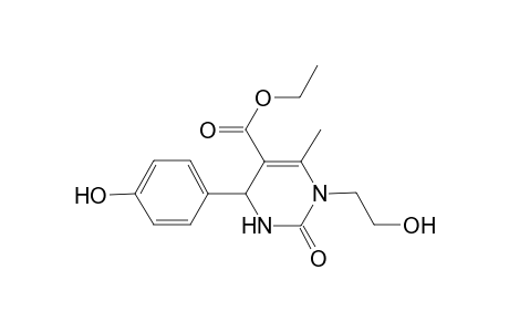 1-(2-Hydroxy-ethyl)-4-(4-hydroxy-phenyl)-6-methyl-2-oxo-1,2,3,4-tetrahydro-pyrimidine-5-carboxylic acid ethyl ester