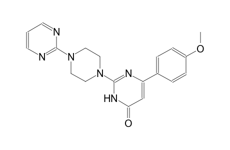 4(3H)-pyrimidinone, 6-(4-methoxyphenyl)-2-[4-(2-pyrimidinyl)-1-piperazinyl]-