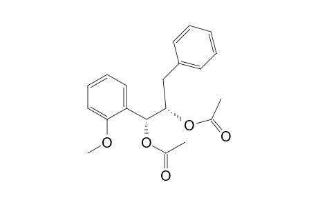 1,2-Propanediol, 1-(2-methoxyphenyl)-3-phenyl-, diacetate, (R*,S*)-