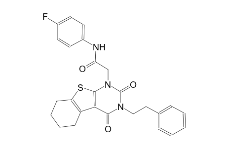 2-(2,4-dioxo-3-(2-phenylethyl)-3,4,5,6,7,8-hexahydro[1]benzothieno[2,3-d]pyrimidin-1(2H)-yl)-N-(4-fluorophenyl)acetamide
