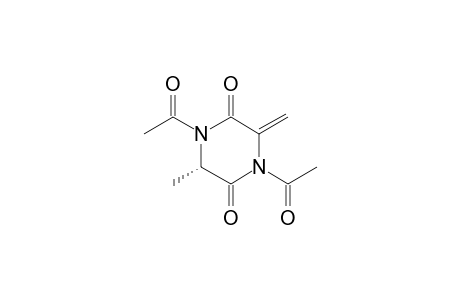 (3S)-1,4-diacetyl-3-methyl-6-methylene-piperazine-2,5-dione