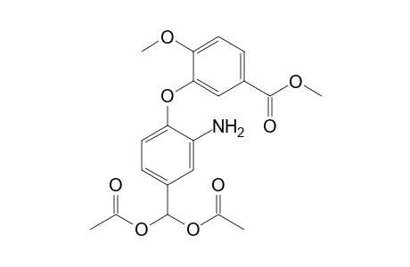 4-(Diacetoxymethyl)-2'-methoxy-5'-(methoxycarbonyl)-2-aminodiphenyl Ether