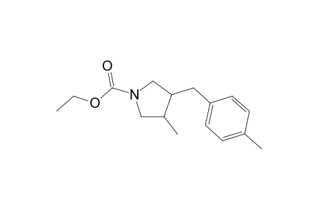 (1)N-(Ethoxycarbonyl)-4-[(p-tolyl)methyl]-3-methylpyrrolidine