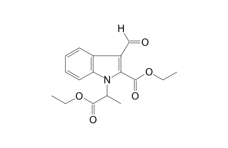 1H-Indole-1-acetic acid, 2-(ethoxycarbonyl)-3-formyl-.alpha.-methyl-, ethyl ester