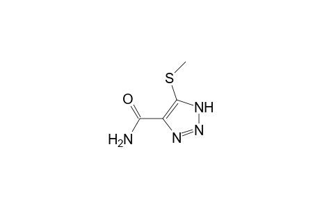 5-Methylthio-4-(aminocarbonyl)-1,2,3-triazole