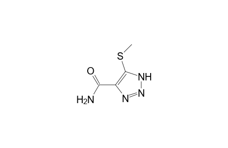 5-Methylthio-4-(aminocarbonyl)-1,2,3-triazole