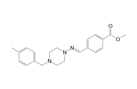 benzoic acid, 4-[(E)-[[4-[(4-methylphenyl)methyl]-1-piperazinyl]imino]methyl]-, methyl ester