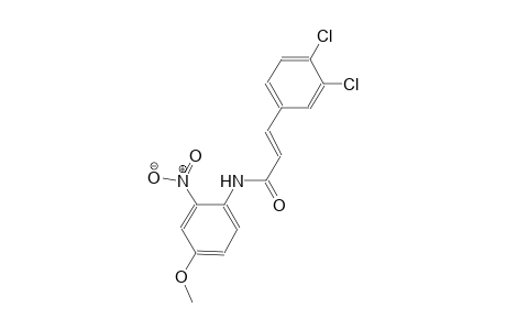 (2E)-3-(3,4-dichlorophenyl)-N-(4-methoxy-2-nitrophenyl)-2-propenamide