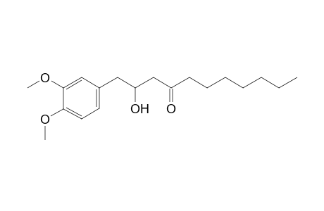 2-hydroxy-1-(3,4-dimethoxyphenyl)undecan-4-one