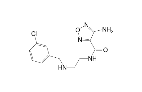 1,2,5-Oxadiazole-3-carboxamide, 4-amino-N-[2-[[(3-chlorophenyl)methyl]amino]ethyl]-