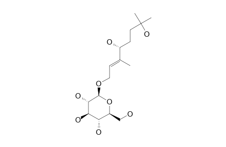 RHODIOLOSIDE-D;(2-E,4-R)-4,7-DIHYDROXY-3,7-DIMETHYL-2-OCTENYL-BETA-D-GLUCOPYRANOSIDE
