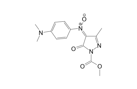 1-(Methoxycarbonyl-3-methyl-4-[(4-(N',N'-dimethylaminophenyl)imino)-N-oxide]-1H-pyrazol-5(4H)-one