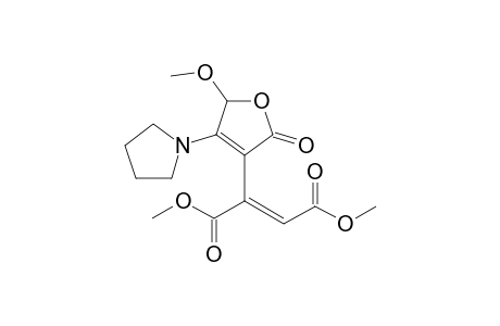 (E)-2-(5-keto-2-methoxy-3-pyrrolidino-2H-furan-4-yl)but-2-enedioic acid dimethyl ester