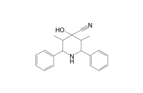 4-Piperidinecarbonitrile, 4-hydroxy-3,5-dimethyl-2,6-diphenyl-
