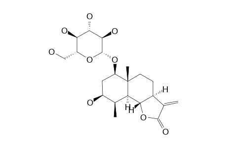 3-BETA-HYDROXY-4-ALPHA-H,3-DIHYDROSANTAMARINE-BETA-D-GLUCOPYRANOSIDE
