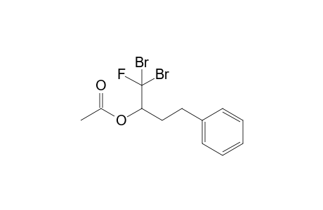 1-(Dibromofluoromethyl)-3-phenylpropyl acetate
