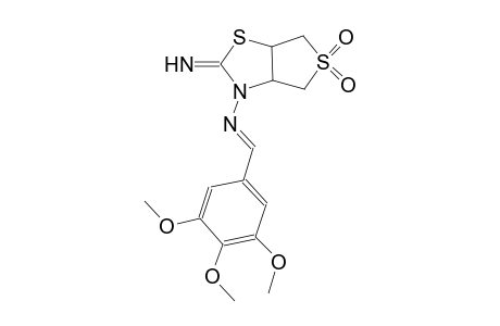 thieno[3,4-d]thiazol-3(2H)-amine, tetrahydro-2-imino-N-[(E)-(3,4,5-trimethoxyphenyl)methylidene]-, 5,5-dioxide