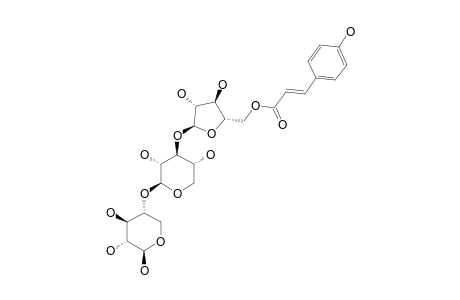 O-[5-O-(TRANS-PARA-COUMAROYL)-ALPHA-L-ARABINOFURANOSYL-(1->3)-O-BETA-D-XYLOPYRANOSYL-(1->4)-BETA-D-XYLOPYRANOSIDE]