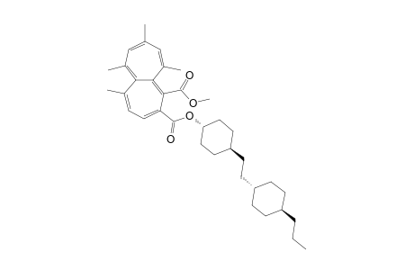 1-Methyl 2-{trans-4-[(trans-4-Propylcyclohexyl)ethyl]cyclohexyl} (PM)-5,6,8,10-Tetramethylheptalene-1,2-dicarboxylate