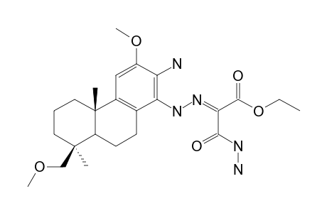 Ethyl 2-(13-amino-12,19-dimethoxypodocarpa-8,11,13-trien-14-ylhydrazono)-2-carbazoyl acetate