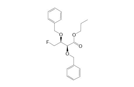 (+/-)-N-PROPYL-(2S*,3S*)-DIBENZYLOXY-4-FLUOROBUTANOATE