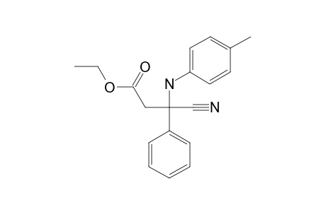 ETHYL-3-CYANO-3-(4-METHYLPHENYLAMINO)-3-PHENYLPROPANOATE