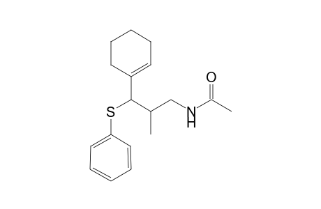anti-(2RS,3RS)-N-[3-(1-Cyclohex-1-enyl)-2-methyl-3-(phenylthio)propyl]acetamide