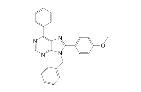 9-BENZYL-8-(4-METHOXYPHENYL)-6-PHENYL-9H-PURINE