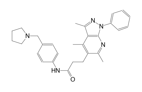 1H-pyrazolo[3,4-b]pyridine-5-propanamide, 3,4,6-trimethyl-1-phenyl-N-[4-(1-pyrrolidinylmethyl)phenyl]-