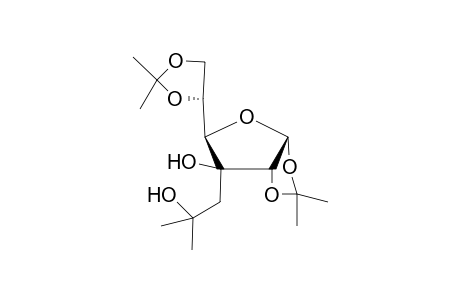 (2'S)-1,2;5,6-Di-O-isopropylidene-3-C-(2-hydroxy-2-methylpropyl)-.alpha.,D-glucofuranose