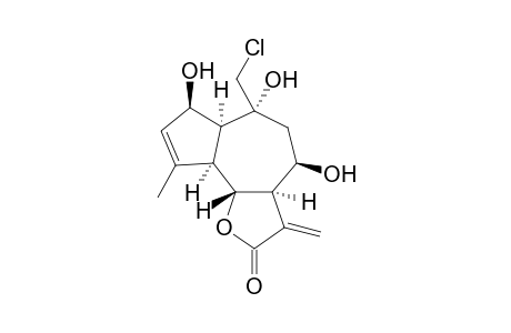 14-chloro-2.beta.,8.beta.,-10.alpha.-trihydroxy-1.alpha.H,5.alpha.H,6.beta.H,7.alpha.H-guai-3,11(13)-dien-6,12-olide