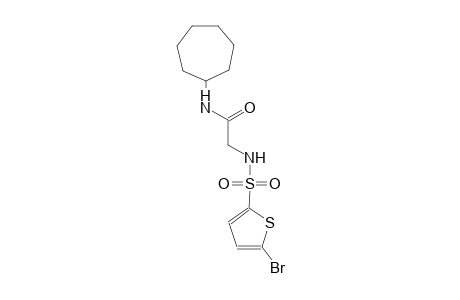 2-{[(5-bromo-2-thienyl)sulfonyl]amino}-N-cycloheptylacetamide