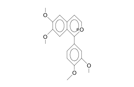 3',4',6,7-Tetramethoxy-1-phenyl-isobenzpyrylium cation