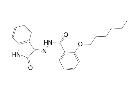 Benzhydrazide, 2-hexyloxy-N2-(2,3-dihydro-2-oxoindol-3-ylideno)-