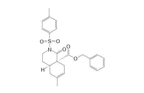 (4aS,8aR)-1-keto-6-methyl-2-tosyl-4,4a,5,8-tetrahydro-3H-isoquinoline-8a-carboxylic acid benzyl ester
