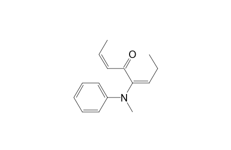 2,5-Octadien-4-one, 5-(methylphenylamino)-