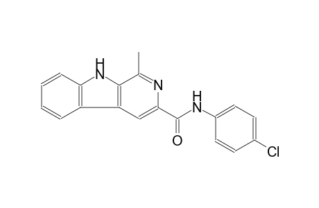 9H-pyrido[3,4-b]indole-3-carboxamide, N-(4-chlorophenyl)-1-methyl-