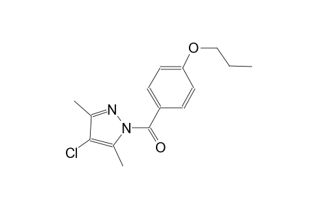 4-chloro-3,5-dimethyl-1-(4-propoxybenzoyl)-1H-pyrazole