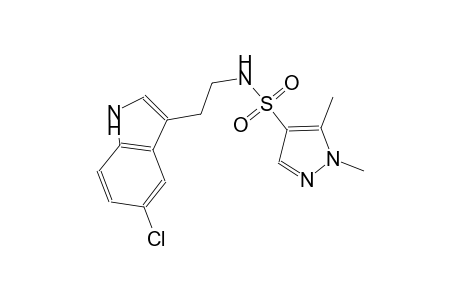 N-[2-(5-chloro-1H-indol-3-yl)ethyl]-1,5-dimethyl-1H-pyrazole-4-sulfonamide