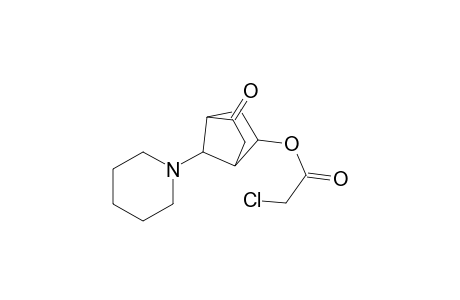 5-(endo)-chloroacetoxy-7-(anti)-piperidinobicyclo[2.2.1]heptan-2-one
