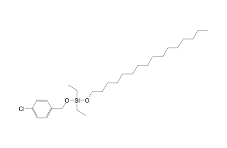 Silane, diethyl(4-chlorobenzyloxy)hexadecyloxy-