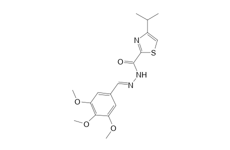 N-(3,4,5-Trimethoxybenzylidene)-4-isopropyl-1,3-thiazole-2-carbohydrazide