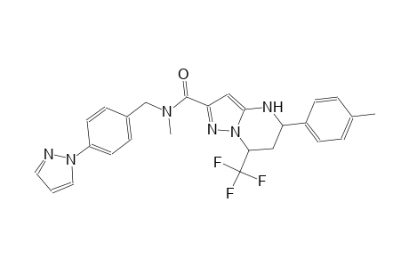 N-methyl-5-(4-methylphenyl)-N-[4-(1H-pyrazol-1-yl)benzyl]-7-(trifluoromethyl)-4,5,6,7-tetrahydropyrazolo[1,5-a]pyrimidine-2-carboxamide