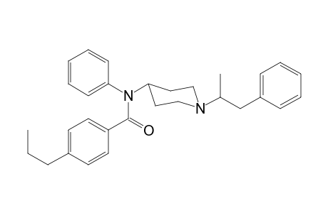 N-Phenyl-N-[1-(1-phenylpropan-2-yl)piperidin-4-yl]-4-propylbenzamide